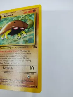 MINT/nm NEVER PLAYED NICE 1999 Pokemon Fossil 1st Edition Kabuto 50/62 Invest - Image 4