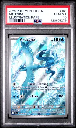 2025 POKEMON JTG EN-JOURNEY TOGETHER ILLUSTRATION RARE #161 ARTICUNO PSA 10 - Image 1