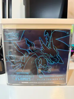 Phantasmal Flames Pokemon Center Exclusive Elite Trainer Box - New w/ Case - Image 1