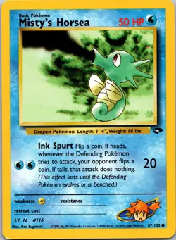 Misty's Horsea - Gym Challenge #087/132 Pokemon tcg - Image 1