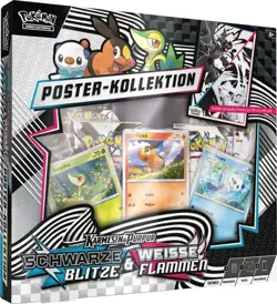 Pokemon Weisse Flammen & Schwarze Blitze DE Poster-KollektionPre Vorbestellung! - Image 1