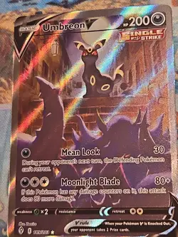 Pokemon TCG Umbreon V Evolving Skies (189/203) Umbreon Fates Collide - Image 2