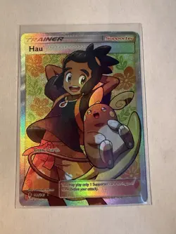 Pokemon Hau Guardians Rising Trainer Full Art Ultra Rare Holo - Image 1