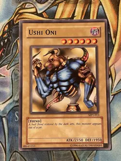 Yugioh- 1X Ushi Oni - Common - Unlimited - MP1-013 - LP - Image 1
