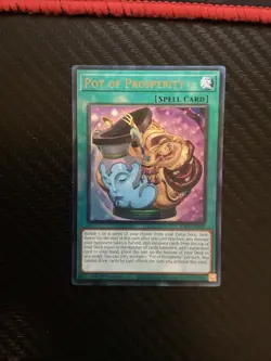 Yugioh Pot of Prosperity RA01-EN066 Prismatic Ultimate Rare (PUR) 1st Edition NM - Image 1