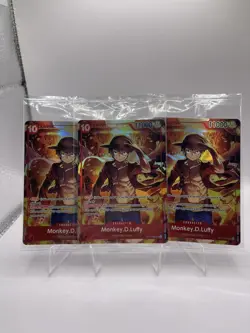 3 Monkey.D.Luffy (Treasure Booster Set) ST10-006 One Piece Promo Card Sealed! - Image 1
