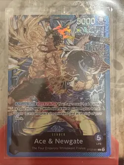 One Piece TCG ST22 Starter Deck Ace & Newgate Full Art Foil L ST22-001 NM+ - Image 1