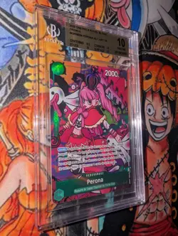BGS Pristine 10 French Perona Treasure Rare. One Piece, Royal Blood, OP9-034 - Image 4