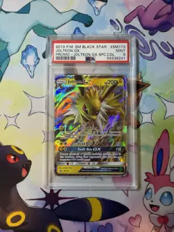 Pokemon Jolteon GX TCG Black Star Promo Holo Card SM173 PSA 9 - Image 1