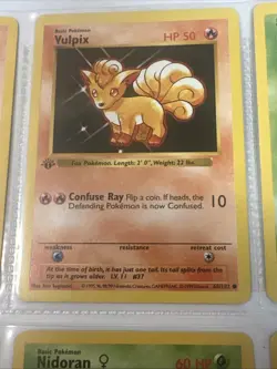 Pokemon TCG Base Set 9 card lot. Commons. Cards shown will be the ones you get - Image 3