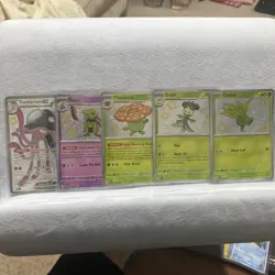 Pokemon TCG | Scarlet & Violet Paldean Fates Baby Shiny and Shiny AR Card Bundle - Image 1