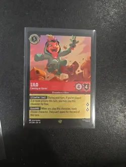 Lilo, Causing an Uproar Lorcana Reign of Jafar Cold Foil Legendary Card 137/204 - Image 1