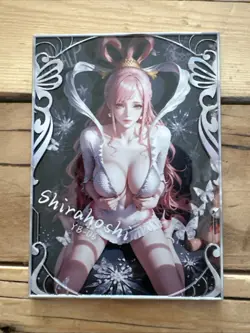 One Piece CCG Goddess Shirohoshi Metal Card - Pretty White Bedtime Teddy - Image 1