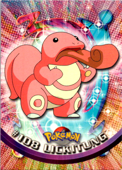 Lickitung #108 - BLUE LOGO - Non-Holo - SERIES 2 - TOPPS POKEMON Card - LP/NM - Image 1
