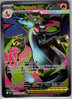 Mega Charizard X ex 109/094 ME02: Phantasmal Flames - Pokemon Card - NM - Image 1