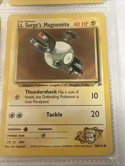 Pokemon TCG Base Set 9 card lot. Commons. Cards shown will be the ones you get - Image 5