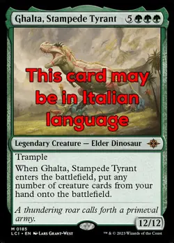 MTG GHALTA, STAMPEDE TYRANT EXC - GHALTA TIRANNA DELLA CARICA 185 - LCI - MAGIC - Image 1