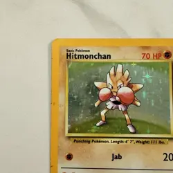 Pokemon TCG Hitmonchan Base Set Holo Card 7/102 MP Condition - Image 4