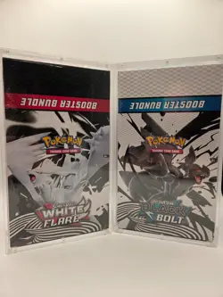 Sealed Pokemon Scarlet & Violet White Flare & Black Bolt Booster Bundle Display - Image 1