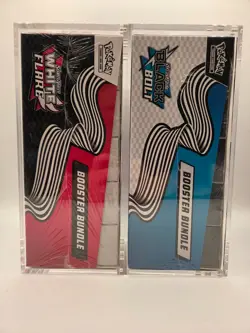 Sealed Pokemon Scarlet & Violet White Flare & Black Bolt Booster Bundle Display - Image 3