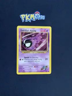 Pokemon TCG Sabrina's Gastly Gym Heroes 93/132 Regular LP. - Image 1