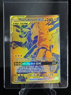 Pokemon TCG SM248 Pikachu & Zekrom GX Tag Team Black Star Promo Ultra Rare NM - Image 1