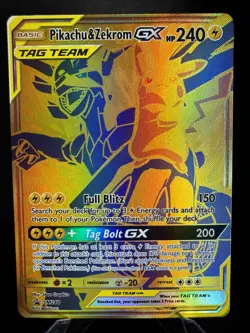 Pokemon TCG SM248 Pikachu & Zekrom GX Tag Team Black Star Promo Ultra Rare NM - Image 2