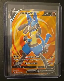 Pokemon TCG Lucario ex (Prismatic Evolutions Stamp) + 2 SWSH Promos All Mint - Image 4