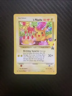______'s Pikachu Birthday - 24/53 - Holo Rare NM, English Pokemon Celebrations - Image 1