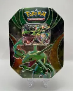 (402839) Pokemon 2016 Rayquaza EX Powers Beyond Collectors Tin - Factory Sealed - Image 1
