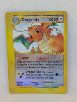 Dragonite 009/165 Expedition Base Set Reverse Holo Rare Pokemon TCG Nintendo MP+ - Image 1