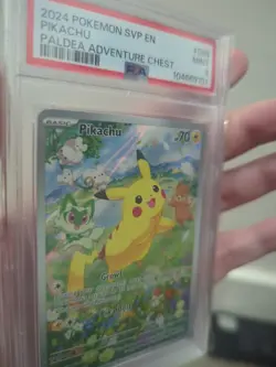 Pikachu SVP 088 PSA 9 MINT Black Star Promo Paldea Adventure Chest Pokemon TCG - Image 3