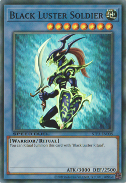 Black Luster Soldier - STP3-EN008 Super Rare Unl Speed NM Yugioh - Image 1