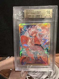 BGS 10 Pristine Monkey D Luffy OP05-119 Awakening The New Era One Piece Japanese - Image 1
