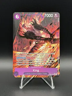 One Piece OP14 The Azure Sea’s Seven - King EB04-031 R Alternate Art ENGLISH - Image 1