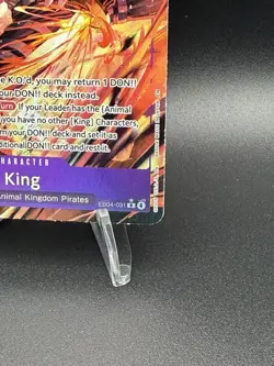 One Piece OP14 The Azure Sea’s Seven - King EB04-031 R Alternate Art ENGLISH - Image 4