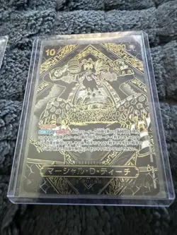 One Piece TCG Marshall D Teach Gold Parallel Japanese - Image 1