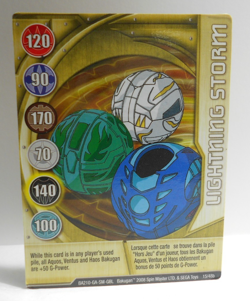 Bakugan Card - Lightning Storm - Gold Gate Card - BA210 - 15/48b - 2008 - Image 1