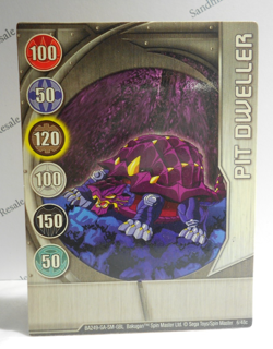 Bakugan Card - Pit Dweller - Silver Gate Card - BA249 - 6/48c - 2008 - Image 1
