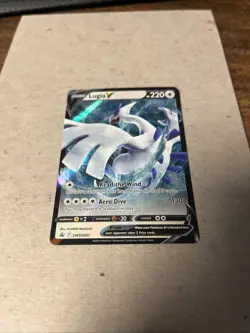 Pokemon TCG Lugia v SWSH301 Holo Black Star Promo Card Mint - Image 2