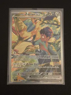 Pokemon TCG Hop's Zacian EX Holo Card 186/159 Sv09: Journey Together - Image 1
