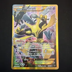 Pokemon TCG Alakazam EX Holo Ultra Rare 2016, 125/124 Card - Image 1