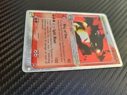 2003 Pokemon TCG Typhlosion EX Sandstorm Holo Card 99/100 Damaged - Image 5