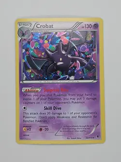 Crobat Cosmos Holo Rare 33/119 XY Phantom Forces NM Pokemon Card - Image 1