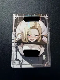 Android 18 SP Card Beautiful Delicate Moan Dragon Ball Goddess Story Waifu Spicy - Image 1