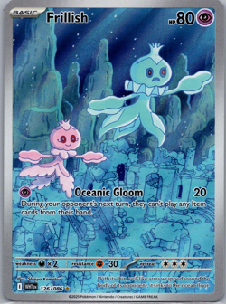 Pokemon TCG Frillish Illustration Rare Card 126/86 White Flare Mint Condition - Image 1