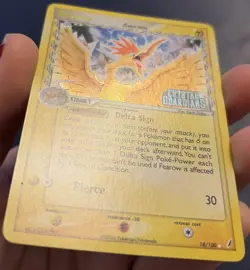 Pokemon Fearow Holo Rare Card 18/100 Crystal Guardians Stamped Delta Species - Image 4