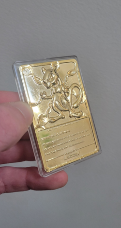 Mewtwo - Pokemon 23k Gold Plated Trading Card Burger King Promo 1999 Nintendo - Image 2