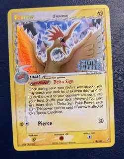 Pokemon Fearow Holo Rare Card 18/100 Crystal Guardians Stamped Delta Species - Image 1