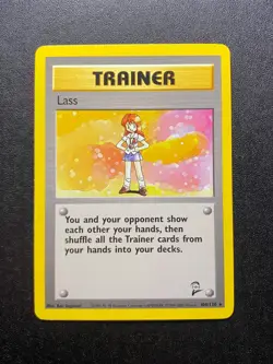 WOTC Lass Base Set 2 104/130 Non Holo Rare Vintage Pokemon Card - Image 1